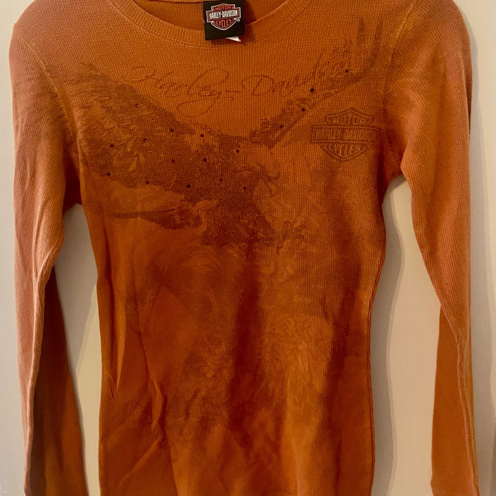 Harley-Davidson Burnt Orange Eagle Graphic Shirt